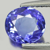 Certified Natural Gem Violet Tanzanite 1.15 Ct. Oval 7.11 x 6.33 Mm. Tanzania