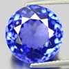 Certified Violetish Blue Tanzanite 9.04 Ct. Clean Round Natural Gem Tanzania