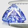 0.90 Ct. Trilliant Natural Gem Violet Blue Tanzanite
