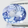 Violetish Blue Tanzanite 1.02 Ct. Oval Shape 6.7 x 5.3 Mm. Natural Gem Tanzania