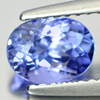 Certified 0.99 Ct. Clean Oval Shape Natural Gem Violetish Blue Tanzanite