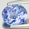 Certified 1.02 Ct. Clean Oval Shape Natural Gem Violetish Blue Tanzanite