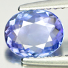 Certified Violetish Blue Tanzanite 0.99 Ct. Clean Oval 7.21 x 5.82 Mm. Natural