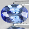 Certified 1.01Ct Clean Natural Violetish Blue Tanzanite