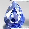 Certified 1.00 Ct. Pear Shape Natural Gem Violetish Blue Tanzanite From Tanzania