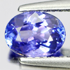 Certified 0.87 Ct. Good Oval Shape Natural Gem Violet Blue Tanzanite