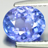 Certified 1.41 Ct. Clean Oval Shape Natural Gem Violetish Blue Tanzanite