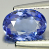 Certified 1.23 Ct. Clean Oval Shape Natural Gem Violetish Blue Tanzanite
