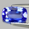 Certified 1.36 Ct. Cushion Shape Natural Gem Violetish Blue Tanzanite