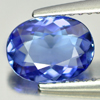 Certified 1.49 Ct. Clean Oval Shape Natural Gem Violetish Blue Tanzanite