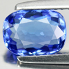 Certified Violetish Blue Tanzanite 1.51 Ct. Clean Oval Natural Gem Tanzania
