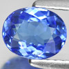 0.95 Ct. Oval Shape 7.16x5.74 Mm.Natural Gemstone Violetish Blue Tanzanite