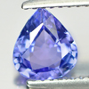 Certified Violet Tanzanite 0.86 Ct VVS Pear Shape Natural Gemstone From Tanzania