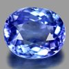 Certified 1.04 Ct. Clean Oval Shape Natural Gem Violetish Blue Tanzanite