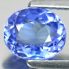 Certified Violetish Blue Tanzanite 1.06 Ct. Oval 6.91 x 5.81 Mm. Natural Gem
