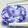 Violetish Blue Tanzanite 1.46 Ct. Clean Oval Shape 8.2 x 5.8 Mm. Natural Gem