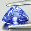Violetish Blue Tanzanite 1.09 Ct. Clean Trilliant 7.7 x 5.5 Mm. Natural Gemstone