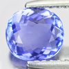 Violetish Blue Tanzanite 1.05 Ct. Clean Oval Shape 6.7 x 6 Mm. Natural Gemstone