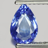 Certified 1.02Ct Clean Pear Shape Natural Violetish Blue Tanzanite Gemstone