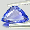 Violetish Blue Tanzanite 0.85 Ct. Clean Trilliant Shape 9 x 5.8 Mm. Natural Gem