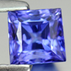 0.90 Ct. Clean Square Natural Violetish Blue Tanzanite