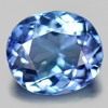 Certified 1.28 Ct. Clean Oval Shape Natural Gem Violetish Blue Tanzanite