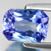 Violetish Blue Tanzanite 1.32 Ct. Octagon 7.5 x 5.4 Mm Natural Gemstone Tanzania