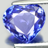1.15 Ct. Heart Shape Natural Gemstone Violetish Blue Tanzanite From Tanzania