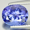 Certified Violetish Blue Tanzanite 2.42 Ct. Clean Oval Shape Natural Gemstone