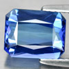 Certified Natural Violetish Blue Tanzanite 2.85 Ct. VVS Octagon 9.20 x 7.34 Mm.