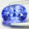 Certified Violetish Blue Tanzanite 3.05 Ct. Clean Oval Shape Natural Gemstone