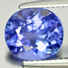 Certified Violetish Blue Tanzanite 3.08 Ct. Clean Oval Shape Natural Gemstone