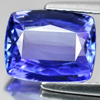 Certified Violetish Blue Tanzanite 3.15 Ct. Clean Cushion Shape Natural Gemstone