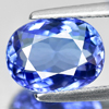Certified Violetish Blue Tanzanite 3.13 Ct. Clean Oval Shape Natural Gemstone