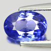 Certified 1.23 Ct. Clean Oval Shape Natural Gem Violetish Blue Tanzanite