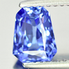 Natural Gem Violetish Blue Tanzanite 1.27 Ct. Clean Fancy 7.1 x 5.8 Mm. Tanzania
