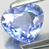 1.18 Ct. Heart Shape Natural Gem Violetish Blue Tanzanite From Tanzania