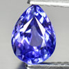 Violetish Blue Tanzanite 1.23  Ct. Pear 7.8 x 5.7 Mm. Natural Gemstone Tanzania