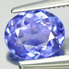 Violetish Blue Tanzanite 1.12 Ct. Oval 7.5 x 6.2 Mm. Natural Gemstone Tanzania