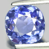 Violetish Blue Tanzanite 1.18 Ct. Clean Cushion 6 x 6 x 2.6 Mm. Natural Gemstone
