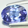 Violetish Blue Tanzanite 1.66 Ct. Clean Oval Shape 8.8 x 6.1 Mm. Natural Gem