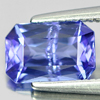 Violetish Blue Tanzanite 1.18 Ct. Octagon 7.7 x 5.2 Mm Natural Gemstone Tanzania