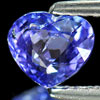 0.92 Ct. Heart Shape Natural Violetish Blue Tanzanite