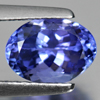 1.36 Ct. Oval Natural Violetish Blue Tanzanite From Tanzania