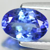 Violetish Blue Tanzanite 1.17 Ct. VVS Oval Shape 6.9 x 5.7 Mm. Natural Gemstone