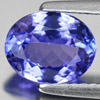 Violetish Blue Tanzanite 1.48 Ct. VVS Oval 8.2 x 6.5 Mm. Natural Gem Tanzania