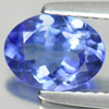 Violetish Blue Tanzanite 1.14 Ct. VVS Oval 7.9 x 6 Mm. Natural Gemstone Tanzania