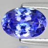 Tanzanite Violetish Blue 1.27 Ct. VVS Oval 8 x 5.5 Mm. Natural Gemstone Tanzania