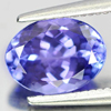 Violetish Blue Tanzanite 1.56 Ct. VVS Oval 8 x 6.1 Mm. Natural Gem Tanzania
