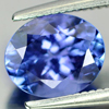 Violetish Blue Tanzanite 1.68 Ct. Oval Shape 8 x 6.6 Mm. Natural Gem Tanzania
